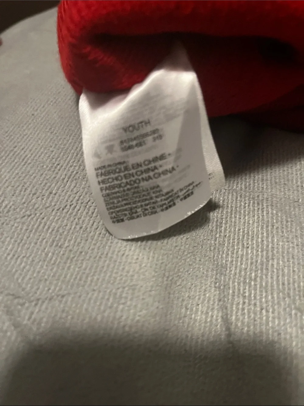 Jordan Red, Black & White Pom Knit Beanie for Kids
